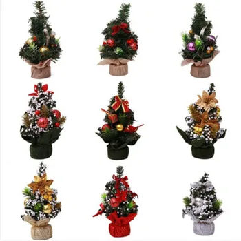 2019 Vianočné Dekorácie Mini Vianočný Stromček Nádherné Zdobenie Domova Malý Strom s Ozdoby Detí Darček