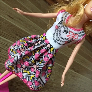 2016 nové Módne Bábiky Šaty Krásne Handmade Party Oblečenie Módne Šaty Pre Bábiku Barbie,Najlepšie Deti hračky pre Dievčatá Módne Bábiky