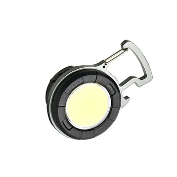 COB LED Svetlo Keychain Typ-C Pracovných Otočná Prenosné Batérie Powered viacúčelové Ručné Svietidlo Kempovanie Turistika Núdzové