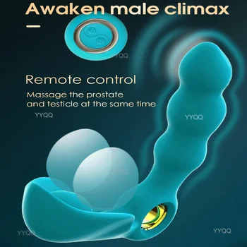 Prostaty Masér Muž Diaľkové Ovládanie Vibrátor Análny Sex Hračky Masturbácia Zariadenie Análny Plug Vibrácií Zadným Súd Stimulácia