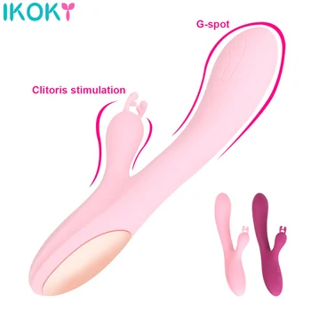 Sexuálne Hračky pre Ženy 10 Rýchlosti Vaginálne Mačička Masér G-bod Stimulátor Klitorisu Rabbit Vibrátor, Dildo 2 Motory Roztomilý Jeleň