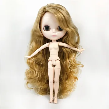 Pôvodné Blyth Bábika lesklé vlny vlasy bielej kože Blyth Bábiky Spoločné nahé Telo DIY BJD hračky, Móda hračka pre Dievča Vianočné 2020 Nové 