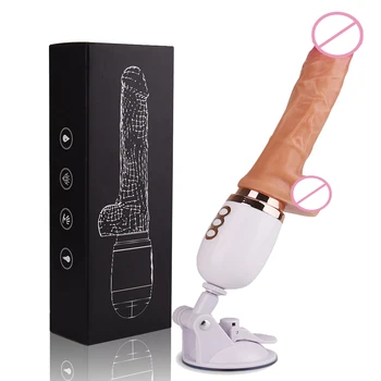 Realistické Dildo Vibrátor 10 Rýchlosti Teleskopická Swing Vibračné Dildo Ženská Masturbácia Penis Sexuálne Hračky Pre Dospelých Žien Sex Shop